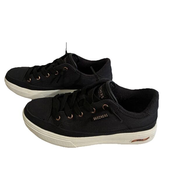 Women Skechers Arch Fit Air Cooled Black Shoes With Memory Foam. Size 7 - Picture 5 of 10